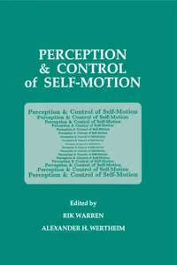 Perception and Control of Self-motion_cover