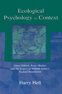 Ecological Psychology in Context_cover