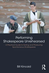 Performing Shakespeare Unrehearsed_cover