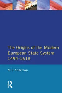 The Origins of the Modern European State System, 1494-1618_cover