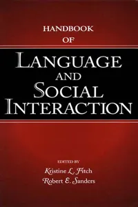 Handbook of Language and Social Interaction_cover