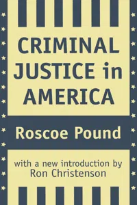 Criminal Justice in America_cover