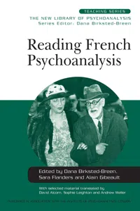 Reading French Psychoanalysis_cover