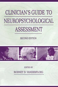 Clinician's Guide To Neuropsychological Assessment_cover