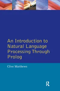 An Introduction to Natural Language Processing Through Prolog_cover