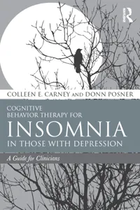 Cognitive Behavior Therapy for Insomnia in Those with Depression_cover