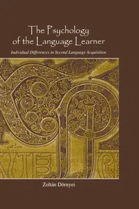 The Psychology of the Language Learner_cover