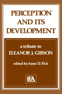 Perception and Its Development_cover