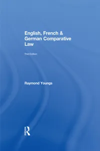 English, French & German Comparative Law_cover