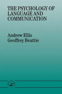 The Psychology of Language And Communication_cover