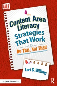 Content Area Literacy Strategies That Work_cover