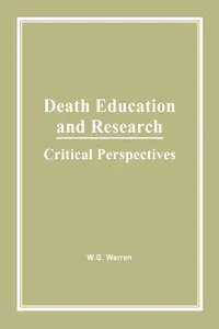 Death Education and Research_cover