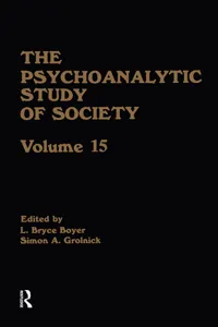 The Psychoanalytic Study of Society, V. 15_cover