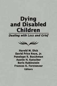 Dying and Disabled Children_cover