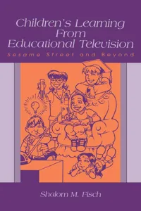 Children's Learning From Educational Television_cover