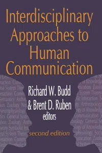 Interdisciplinary Approaches to Human Communication_cover