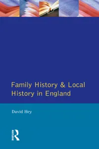 Family History and Local History in England_cover