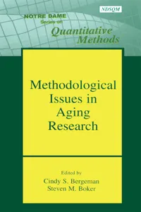 Methodological Issues in Aging Research_cover