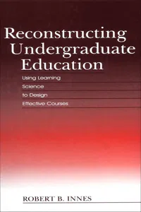 Reconstructing Undergraduate Education_cover