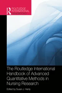 Routledge International Handbook of Advanced Quantitative Methods in Nursing Research_cover