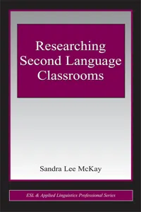 Researching Second Language Classrooms_cover