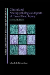 Clinical and Neuropsychological Aspects of Closed Head Injury_cover