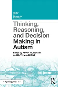 Thinking, Reasoning, and Decision Making in Autism_cover