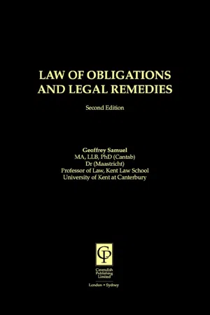 Law of Obligations & Legal Remedies