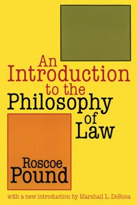 An Introduction to the Philosophy of Law_cover
