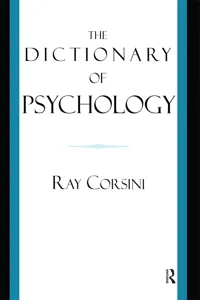 The Dictionary of Psychology_cover