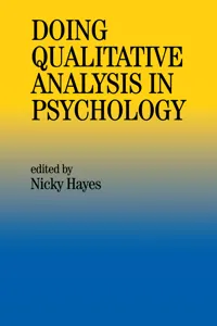 Doing Qualitative Analysis In Psychology_cover