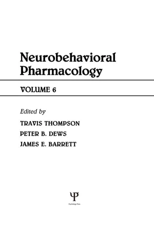 Advances in Behavioral Pharmacology