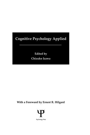 Cognitive Psychology Applied