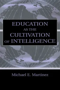 Education As the Cultivation of Intelligence_cover