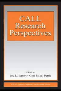 CALL Research Perspectives_cover