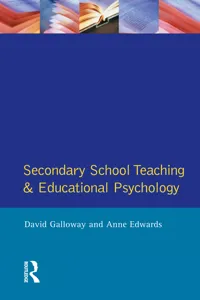 Secondary School Teaching and Educational Psychology_cover