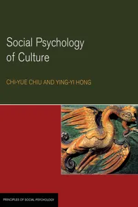 Social Psychology of Culture_cover