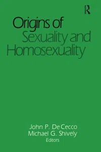 Origins of Sexuality and Homosexuality_cover