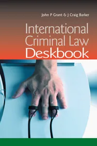 International Criminal Law Deskbook_cover