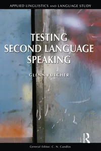 Testing Second Language Speaking_cover