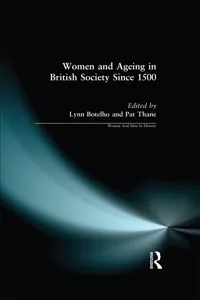 Women and Ageing in British Society since 1500_cover