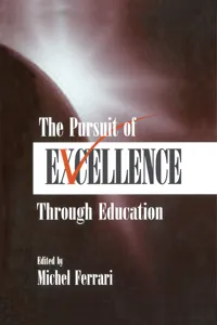 The Pursuit of Excellence Through Education_cover