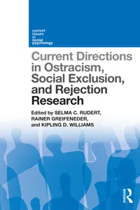 Current Directions in Ostracism, Social Exclusion and Rejection Research_cover