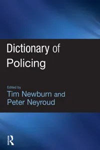 Dictionary of Policing_cover