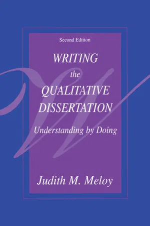 Writing the Qualitative Dissertation