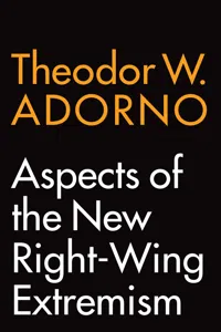 Aspects of the New Right-Wing Extremism_cover