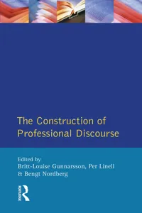 The Construction of Professional Discourse_cover