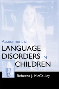 Assessment of Language Disorders in Children_cover