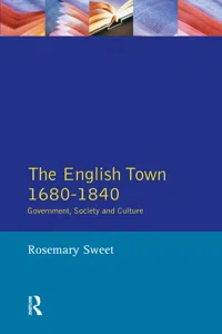 The English Town, 1680-1840_cover