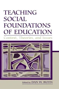 Teaching Social Foundations of Education_cover